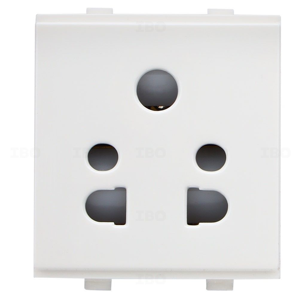 GreatWhite Trivo White 5 pin 10 A 2 Module Socket