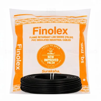 Finolex FR-LSH 4 sq mm Black 200 m FRLS-H Insulated Wire Finolex FR-LSH 4 sq mm Black 200 m FRLS-H Insulated Wire