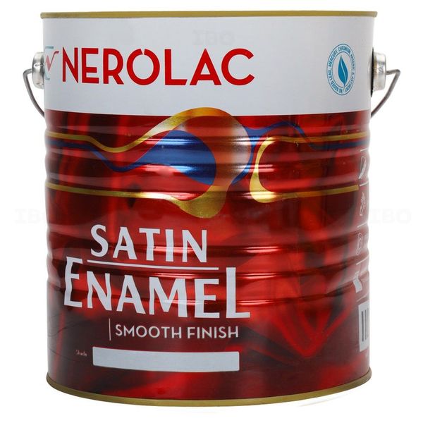 Nerolac Satin 4 L White Enamel-Color