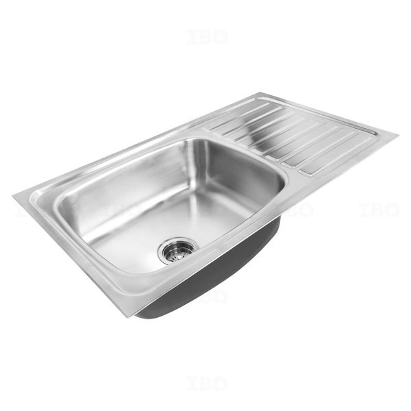Nirali Elegance Ultra 36 in. x 20 in. Satin 304 Grade Stainless Steel Single Bowl Sink
