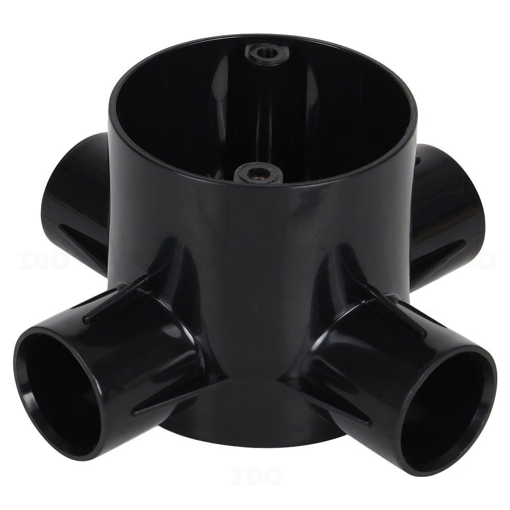Precision 25 mm PVC Deep Circular Box- Intersection 4 Way
