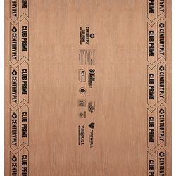 Centuryply Club Prime 8 ft. x 4 ft. 12 mm BWP/Marine Plywood
