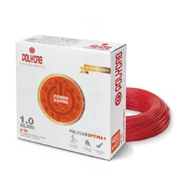 Polycab Optima+ 6 sq mm Red 90 m PVC Insulated Wire