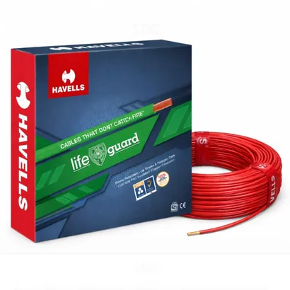 Havells Lifeguard 2.5 sq mm Red 90 m FR-LSH PVC Insulated Wire