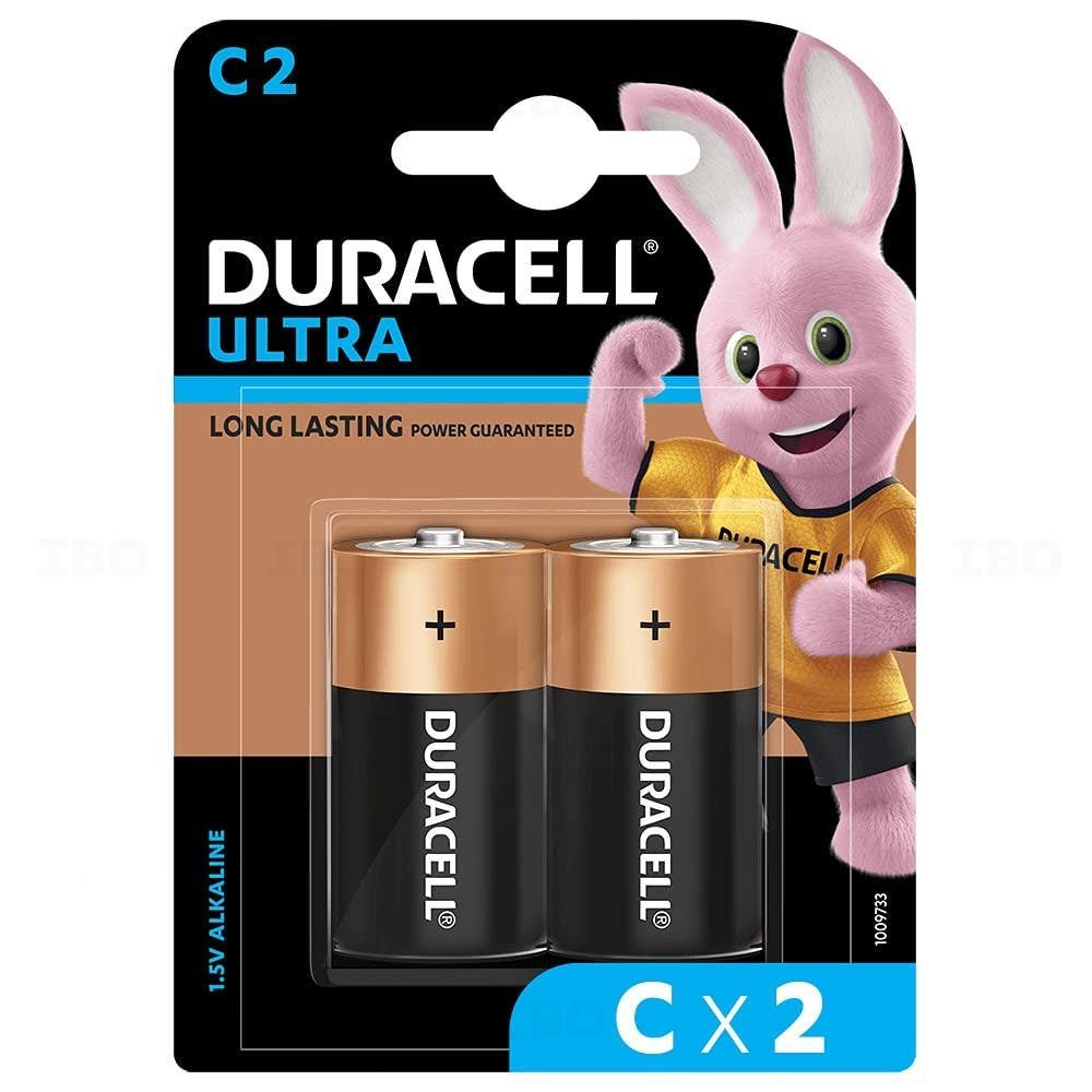 Duracell Ultra C Size 1.5 V Pack of 2 Alkaline Battery