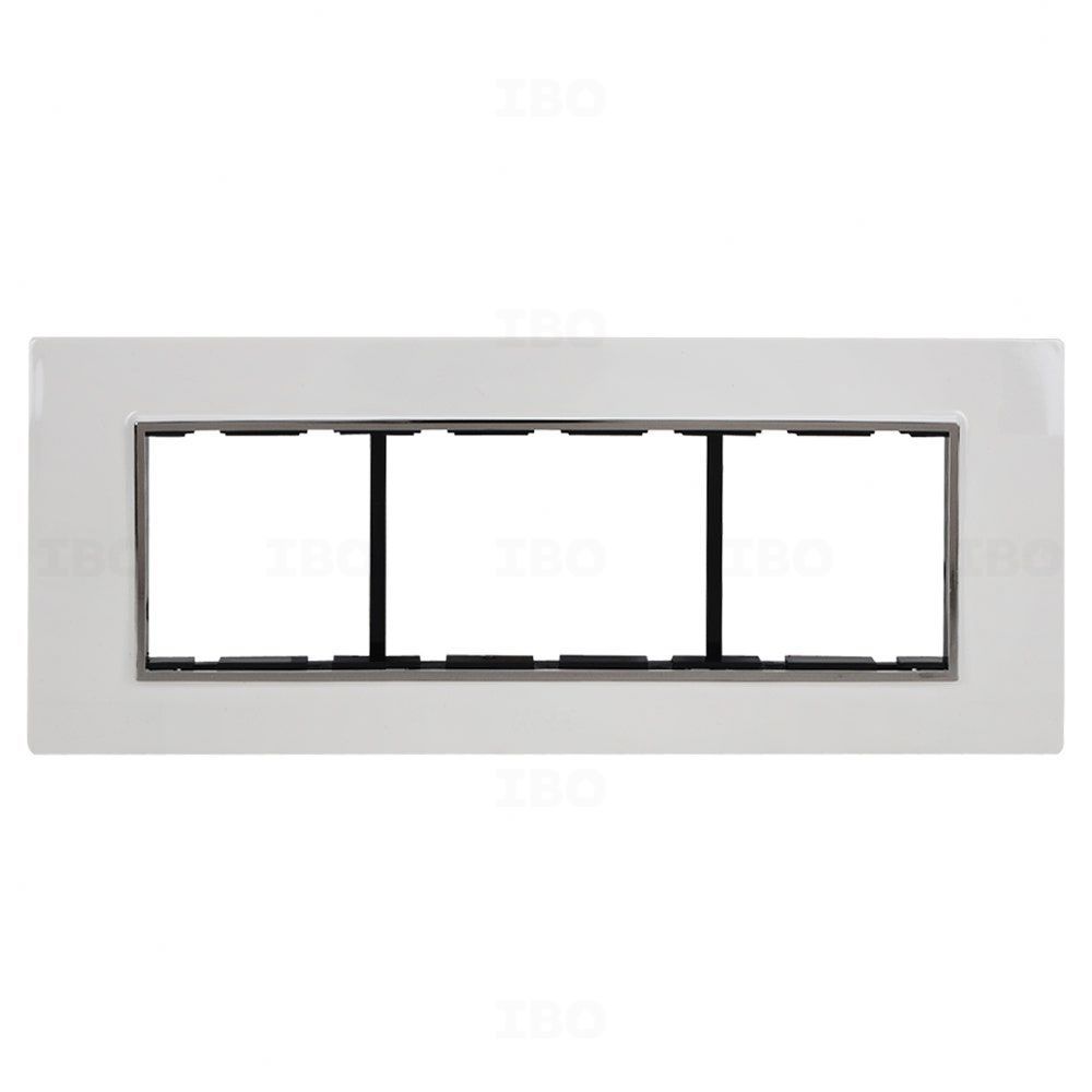 Hifi Hi-Class 6 Module Glossy White Switch Board Plate