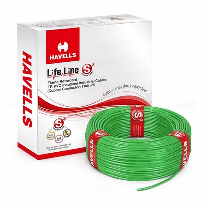 Havells Havells Lifeline FR SC 4.0 SQMM EXTRA FX GN 180 M Low Tension Wire