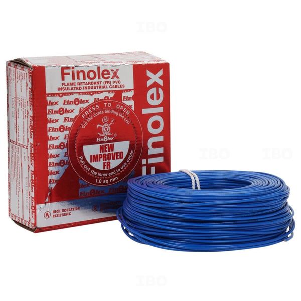 Finolex Silver 1 sq mm Blue 90 m FR PVC Insulated Wire