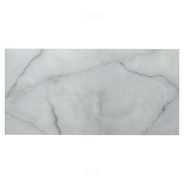 Naveen Tiles 3948 Onyx White Glossy 1200 mm x 600 mm GVT Tile