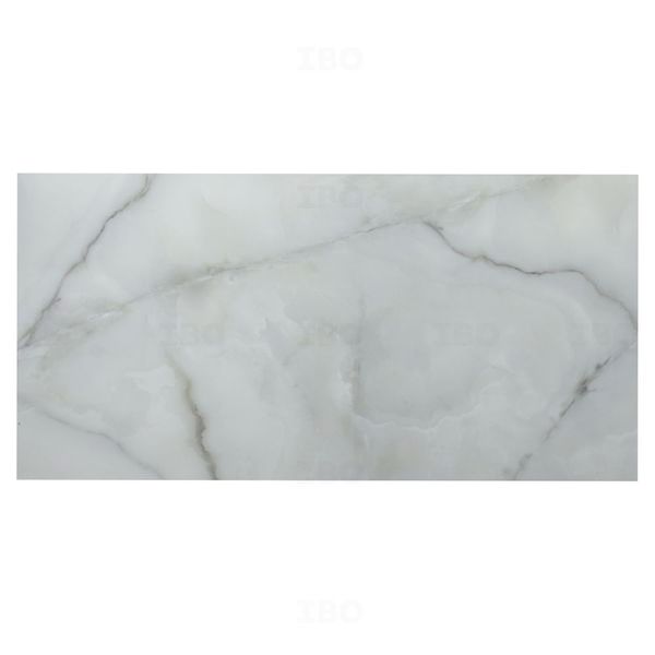 Naveen Tiles 3948 Onyx White Glossy 1200 mm x 600 mm GVT Tile