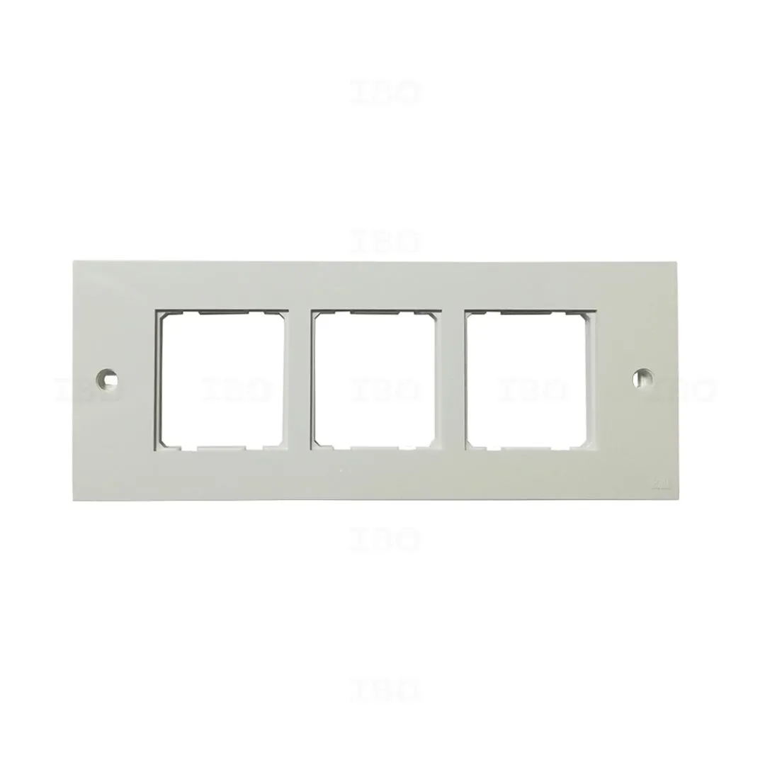 Anchor Roma Classic 6 Module Matte Deko White Switch Board Plate