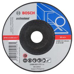 Bosch 2608602372 100x6x16mm Metal Grinding Wheel