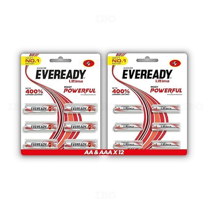 Eveready Ultima AA 1.5 V Pack of 6 Alkaline Battery