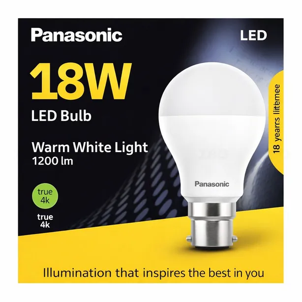Panasonic 18W B22 3000K LED Bulb