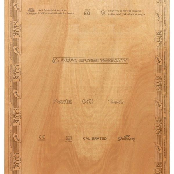 Greenply Club 500 7 ft. x 4 ft. 12 mm BWP/Marine Plywood