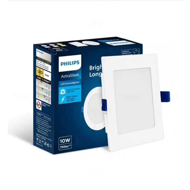 Philips 10W 4000K Square Astra Sleek Concealed LED Panel Light Philips 10W 4000K Square Astra Sleek Concealed LED Panel Light