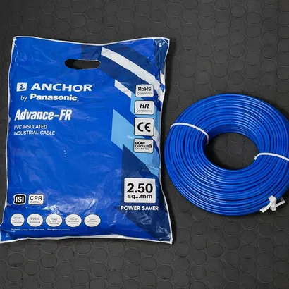Anchor Advance FR 2.5 sq mm Blue 180 m FR PVC Insulated Wire Anchor Advance FR 2.5 sq mm Blue 180 m FR PVC Insulated Wire