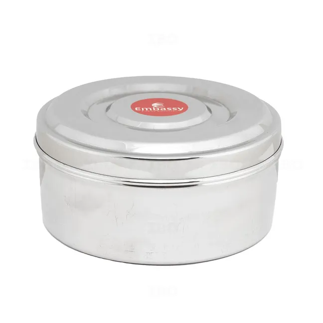 embassy EM1226 No 8 (128D x 74H ) SS 26 G Round Container embassy EM1226 No 8 (128D x 74H ) SS 26 G Round Container