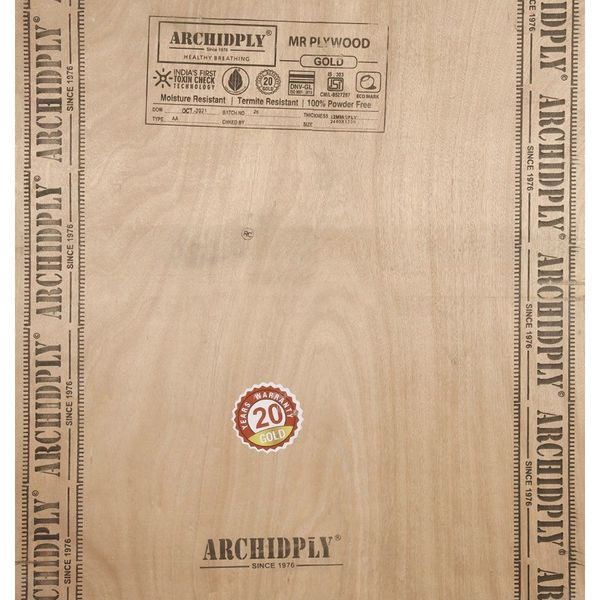 Archidply Gold 8 ft. x 4 ft. 12 mm MR Plywood