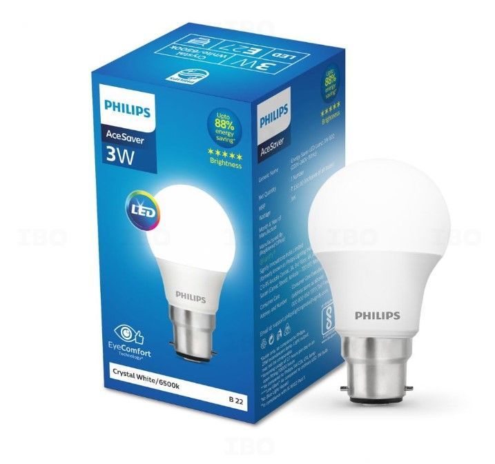 Philips 3 W B22 Cool White LED Bulb