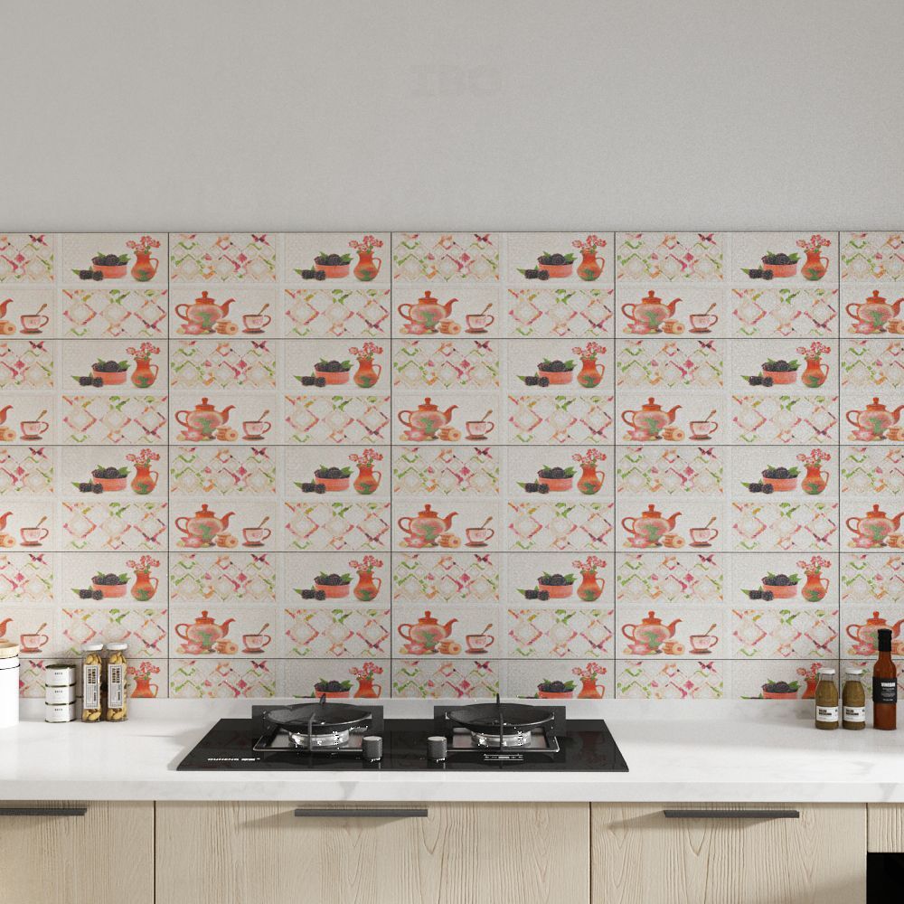 Buy Kajaria Stamford Decor 2 Glossy 450 mm x 300 mm Ceramic Wall Tile on  IBO.com \u0026 Store @ Best Price. Genuine Products | Quick Delivery | Pay on  Delivery, image size:1000x1000